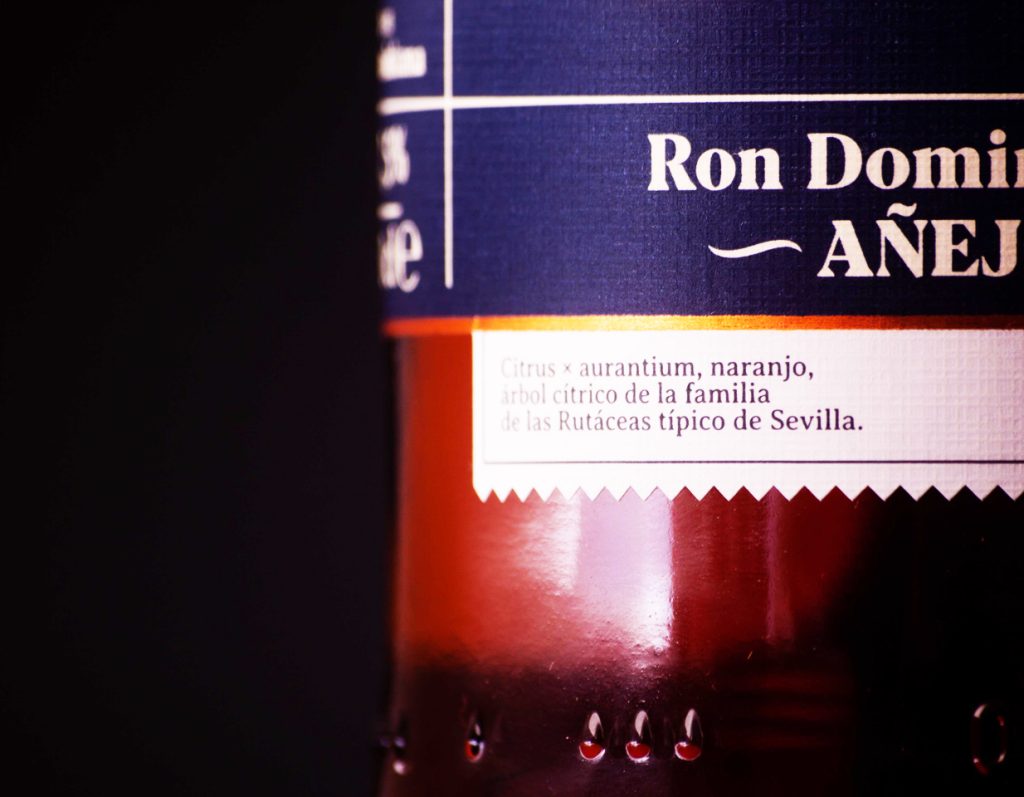 Diseño gráfico Patio Naranjos Ron